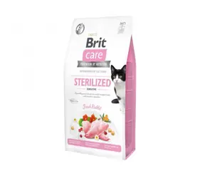 Brit Care Cat Grain-Free Sterilized Sensitive 0.4kg / Granule pro kočky / trávení a imunitní systém