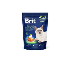 Brit Premium by Nature Cat Sterilized Salmon 800 g / Prémiové krmivo / pro dospělé kastrované kočky