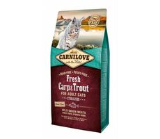Carnilove Cat Fresh Carp & Trout Sterilized 6kg / Granule pro kočky / pro dospělé kočky