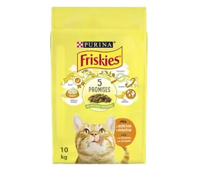 Friskies K kuře+zelenina 10kg / Granule pro kočky / pro dospělé kočky