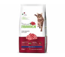 Trainer Natural Cat Adult hovězí 1.5kg / Granule pro kočky / pro dospělé kočky starší jednoho roku