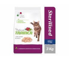 Trainer Natural Cat Sterilised drůbeží maso 3kg / Granule pro kočky / pro dospělé kastrované kočky