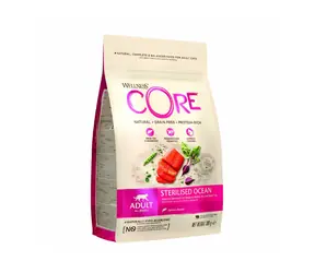 Wellness Core Cat Ocean Adult Sterilised losos 300g / Granule pro kočky / pro sterilizované a starší kočky