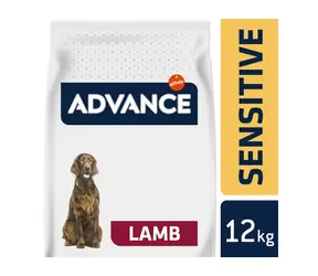 ADVANCE DOG jehně a rýže 12kg / Granule pro psy / pro psy s citlivým zažíváním