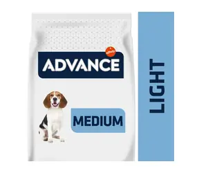 ADVANCE DOG MEDIUM Light 12kg / Granule pro psy / pro psy středních plemen s nadváhou nebo s tendencí přibírat