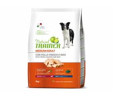 Trainer Natural Medium Adult čerstvé kuře 3kg/ Kompletní krmivo pro dospělé psy středních plemen