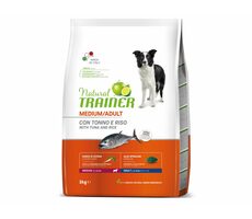 Trainer Natural Medium Adult ryba a rýže 3kg / Kompletní krmivo pro dospělé psy středních plemen
