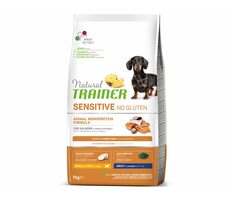 Trainer Natural Sensitive No gluten Adult Mini losos 7kg / Kompletní krmivo pro dospělé psy malých plemen
