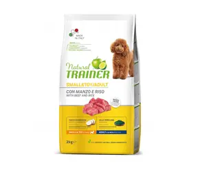 Natural Trainer Small&Toy Adult hovězí a rýže 2kg / Superprémiové krmivo pro dospělé psy malých a miniaturních plemen