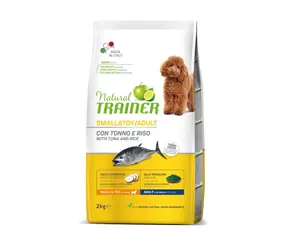 Natural Trainer Small&Toy Adult ryba a rýže 2kg / Kompletní krmivo pro dospělé psy malých a miniaturních pleme