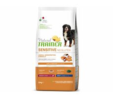Trainer Sensitive No Gluten Adult M/M Fish&Maize 12kg / Kompletní krmivo pro dospělé psy středních a velkých plemen
