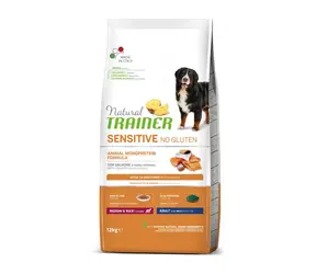 Natural Trainer SENSITIVE No Gluten Adult M/M losos 12kg / Kompletní krmivo pro dospělé psy středních a velkých plemen