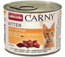 Animonda Carny Konzerva Kitten pro kočky - drůbeží koktejl 200g