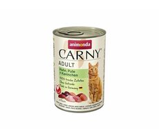 Animonda Carny Adult konzerva pro kočky - kuře+krůta+králík 400g