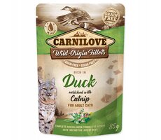 Carnilove Cat Pouch Duck with Catnip 85g / Kapsička pro kočky