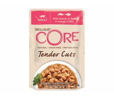 Wellness Core Cat Tender losos a tuňák v omáčce Kapsička 85g
