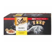 Sheba DELICACY Drůbeží výběr 40x85g / Kapsičky pro kočky