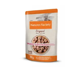 Nature´s variety original pro kočky s hovězím a kuřetem 70g / Kapsička pro kočky