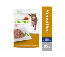 Natural Trainer Cat SENSITIVE vepřové 85 g / Kapsička pro kočky