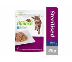 Natural Trainer Cat STERILISED tuňák 85 g / Kapsička pro kočky