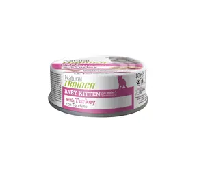 Natural Trainer Cat BABY KITTEN krůta 80 g / Konzerva pro kočky