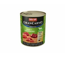 Animonda GranCarno Adult konzerva pro psy hovězí+kachní srdce 800g