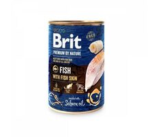 Brit Premium by Nature Fish with Fish Skin 400g / Konzerva pro psy