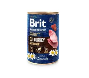 Brit Premium by Nature Turkey with Liver 400g / Konzerva pro psy