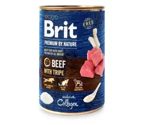 Brit Premium by Nature Beef with Tripes 400g / Konzerva pro psy