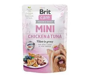 Brit Care Mini Chicken&Tuna fillets in gravy 85g / Kapsička pro psy