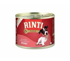 Finnern Rinti Gold konzerva pro psy hovězí kousky 185g