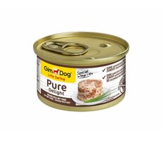 GIMBORN GimDog PURE DELIGHT kuře s hovězím 85g / Konzerva pro psy