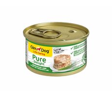 GIMBORN GimDog PURE DELIGHT kuřecí s jehněčím 85g / Konzerva pro psy