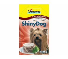 GIMBORN ShinyDog konzerva kuřecí+jehněčí 2x85g / Konzerva pro psy