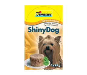 GIMBORN ShinyDog konzerva tuňák+hovězí 2x85g / Konzerva pro psy