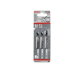 BOSCH 2608630557 / Pilový plátek do kmitací pily T 101 B / HCS / délka: 100 mm / Rozteč zubů: 2.7 mm / 3ks