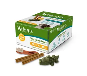 Whimzees Mix Box M 840g / Dentální pamlsky pro psy