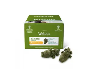 Whimzees aligátor 65x30g / Dentální pamlsky pro psy