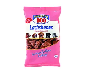Perfecto Dog lososové kostičky 150g / Pamlsky pro psy