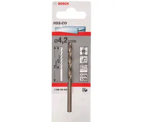 BOSCH HSS-Co 2608585848 / Spirálový vrták do kovu / 4.2 x 43/75mm / 1 ks