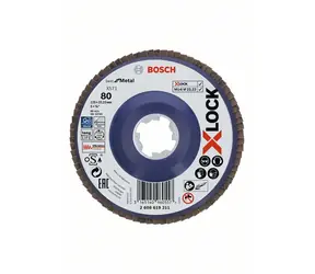 BOSCH X571 Best for Metal 2608619211 / Lamelový brusný kotouč / Zrnitost 80 / 125x22.23mm