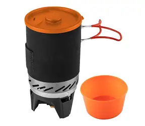NEO TOOLS 63-151 / Turistická sada 3v1 / vařič s hrncem a hořákem