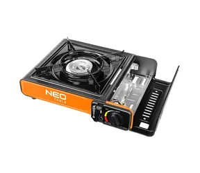 NEO TOOLS 20-050 černá / Vařič plynový / 34.5x28x11 cm / 2.1 kW / 150g/h