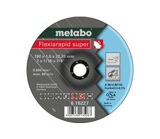 Metabo Flexiarapid super / Řezný kotouč na ocel / Průměr 180 x 22.2 mm / Šířka řezu 1.6 mm