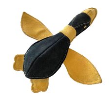 PafDog Kachna Doris Hračka pro psy z kůže a juty 30cm