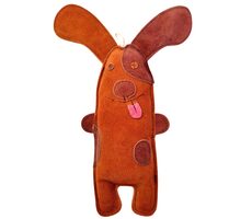 PafDog Pejsek Willy Hračka pro psy z kůže a juty 32cm