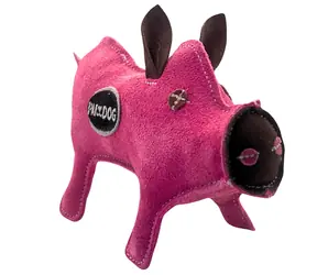 PafDog Prasátko Pinky Hračka pro psy z kůže a juty 28cm