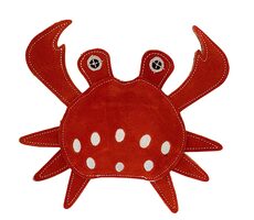 PafDog Krab Stuart Hračka pro psy z kůže a juty 24cm