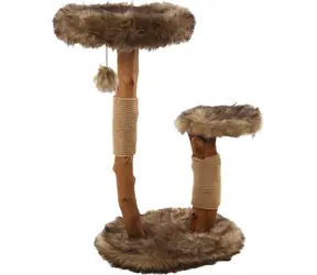 Flamingo Betula 2 Škrabadlo pro kočky šedá 86cm