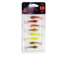 FOX Rage Gumová nástraha Micro Spikey Fry 4cm UV Mixed Colours (NMC063) 8ks